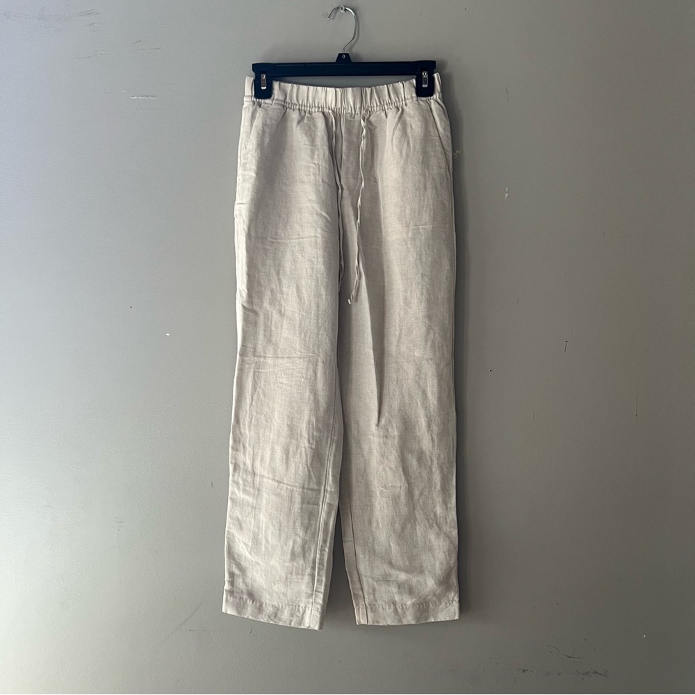 H&M Cream Straight Leg Pants
